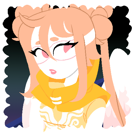 heli is sitting in a boat on axyl's land. she is in her god tier rogue of hope outfit, looking away from the camera.